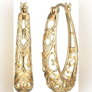 Oval Hoop Earrings